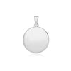 Sterling Silver Round Locket Pendant with Chain