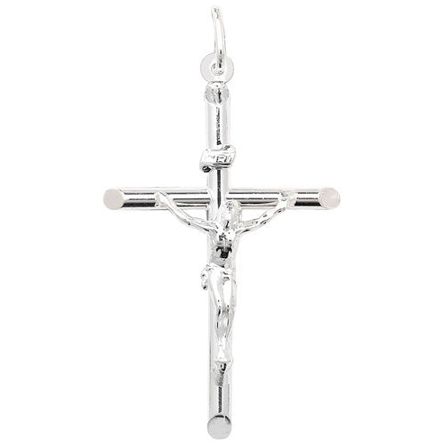 Sterling Silver Crucifix Pendant And Chain