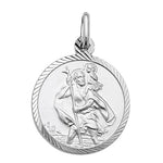 Sterling Silver St. Christopher Pendant And Chain
