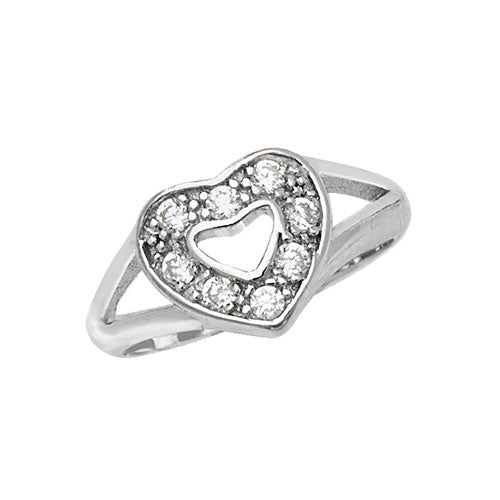Childrens Sterling Silver Cubic Zirconium Ring