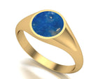 9ct Gold Gents Ashes To Glass Ring