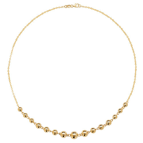 9ct Yellow Gold Ball necklace