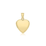 9ct Gold Plain Heart Locket