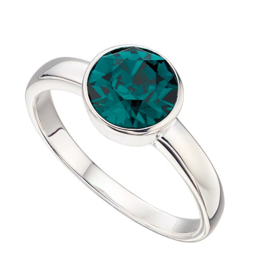 May Sterling Silver Birthstone Ring