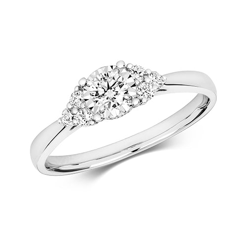 White Gold Diamond Engagement ring
