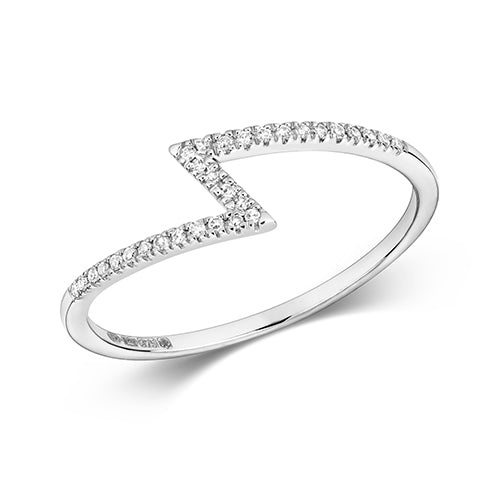 Diamond Zig Zag Ring