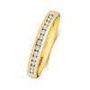 0.14ct 9ct Yellow Gold Brilliant Cut Channel Set Ladies Diamond Wedding Ring
