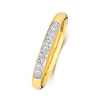 0.08ct 9ct Yellow Gold Brilliant Cut Ladies Diamond Eternity Ring