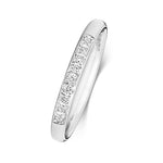 0.08ct Brilliant Cut 9ct White Gold Ladies Diamond Eternity Ring