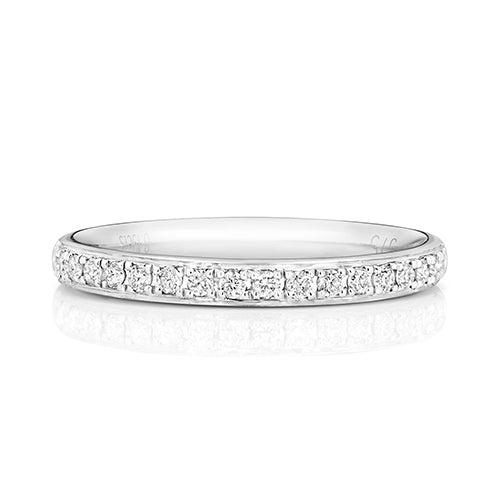 0.16ct 9ct White Gold ladies  Brilliant Cut Diamond Eternity Ring