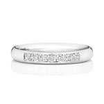 0.12ct 9ct White Gold Brilliant Cut Ladies Diamond Set Eternity Ring