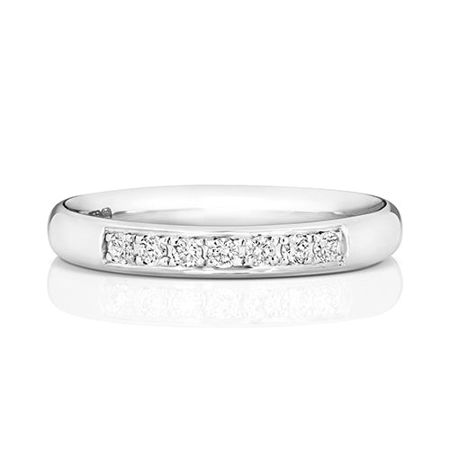 18ct White Gold 0.16ct Brilliant Cut Diamond Set Ladies Eternity Ring